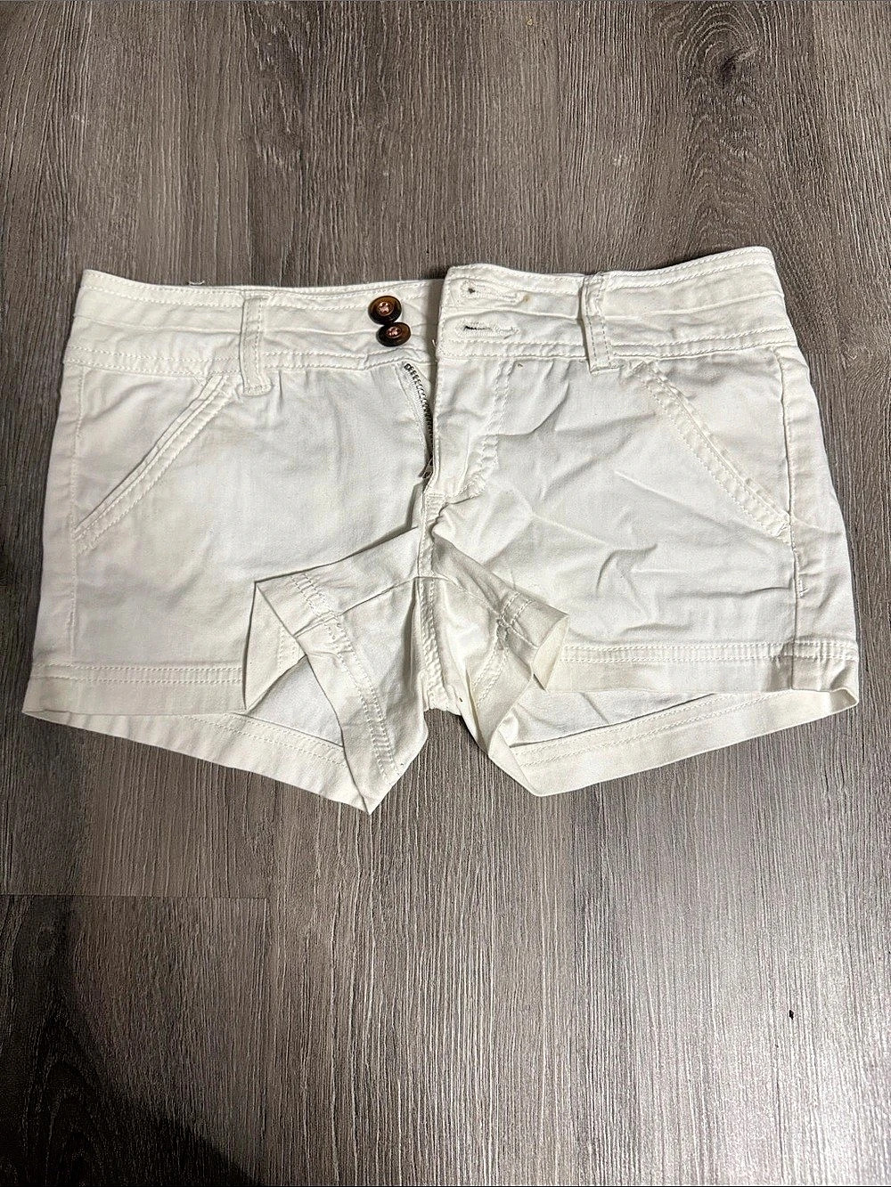 BKE Denim Shorts Waist 22 in White